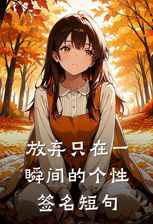 放弃只在一瞬间的个性签名短句